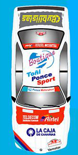 AVANT SLOT BMW 635 # 3  Rally  Tony Ponce
